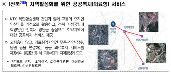 전북: 지역활성화를 위한 공공복지 의료형 서비스