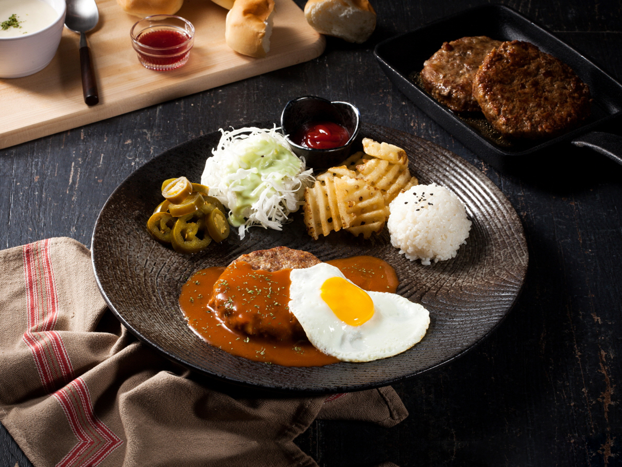 여의도 브라운돈까스 함박스테이크