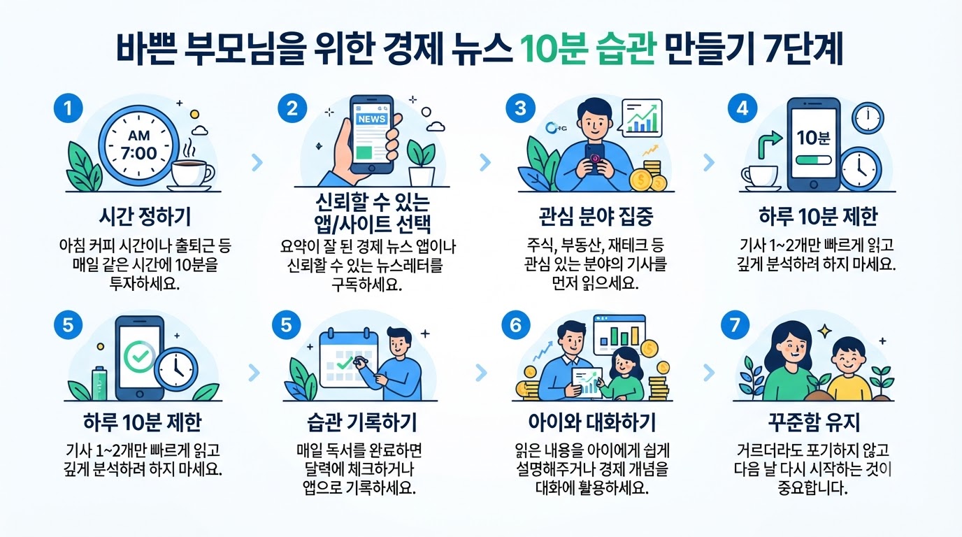하루 10분 경제 뉴스 읽기 습관 만들기를 위한 7가지 핵심 수칙