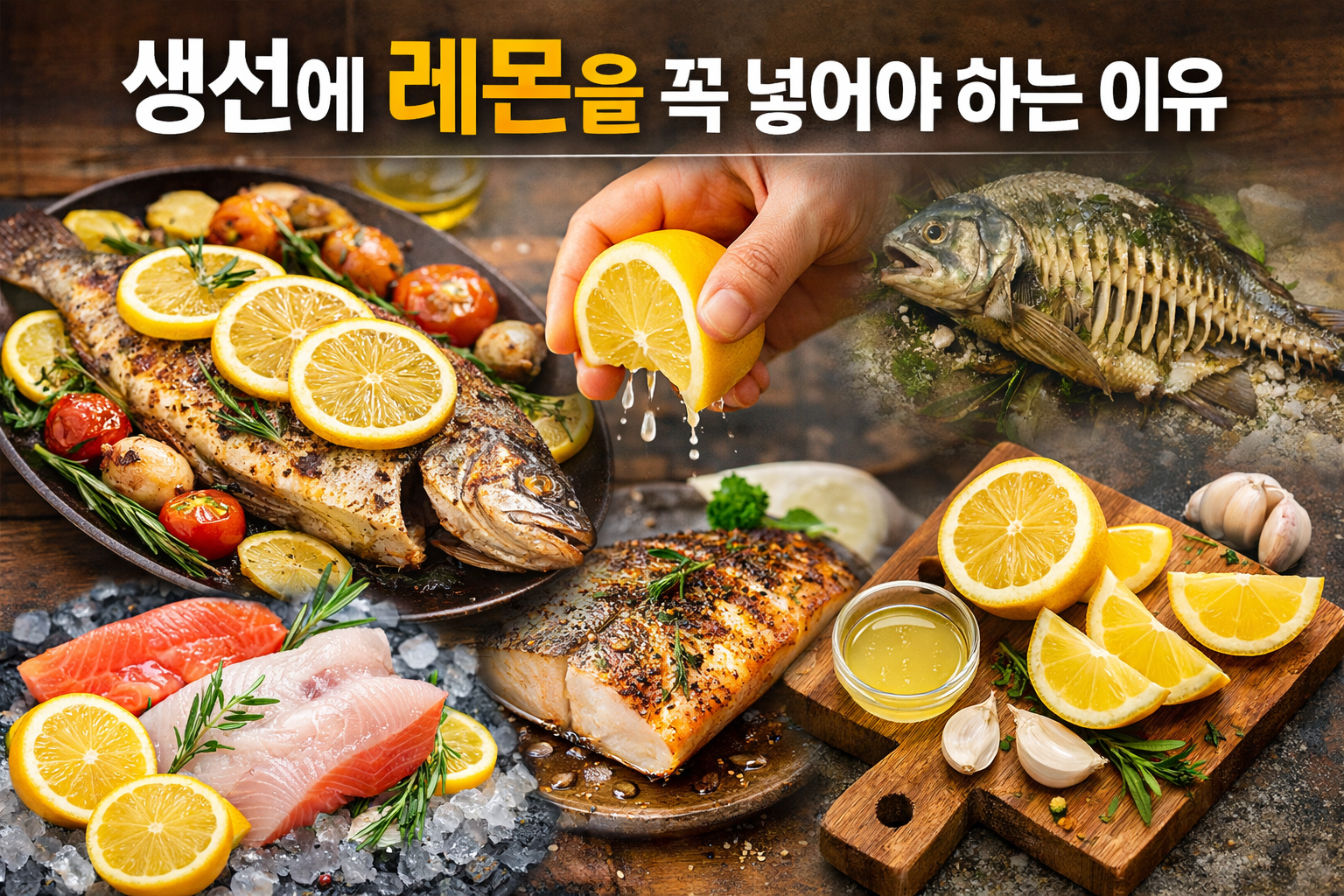 생선과 레몬 궁합