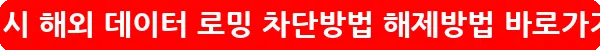 갤럭시 해외 데이터 로밍 차단방법 해제방법_12
