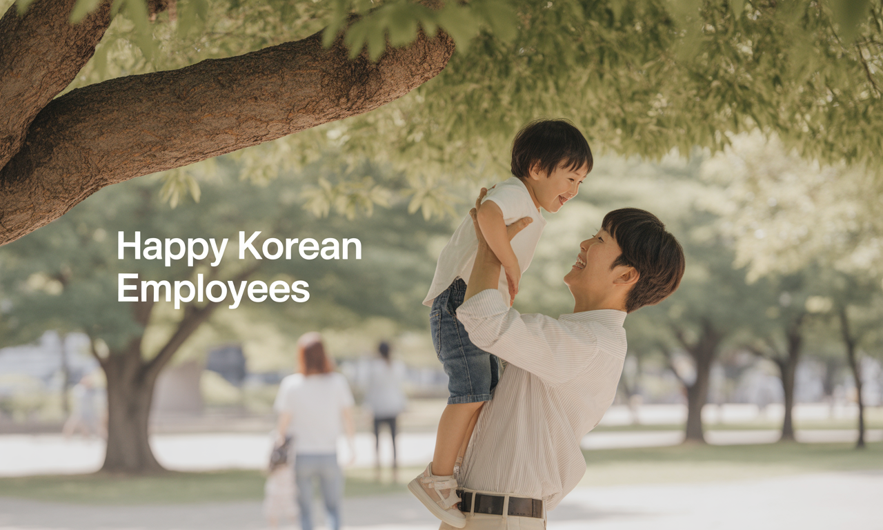 아빠와-아들-즐거운-한때