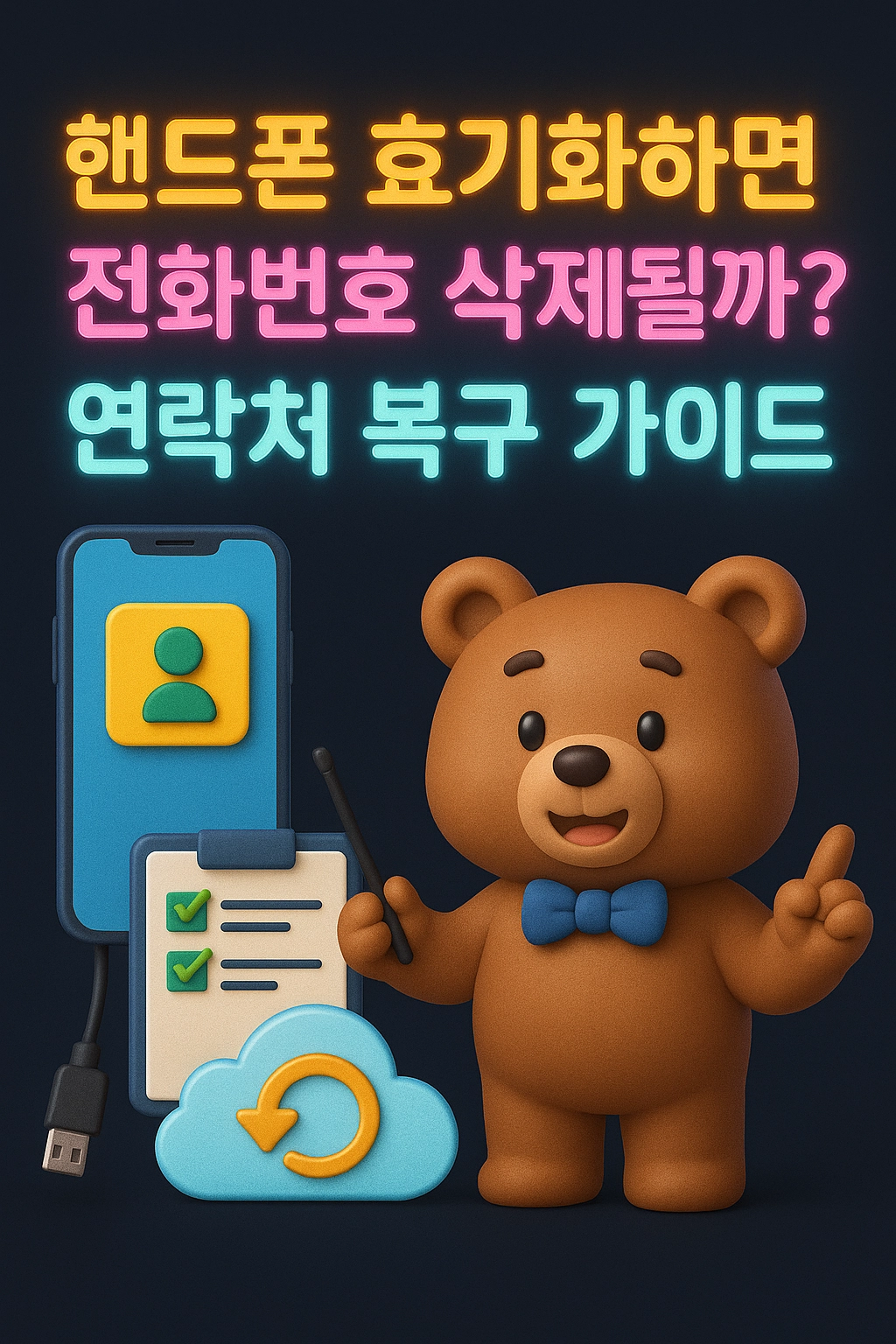 핸드폰 초기화하면 전화번호 삭제될까 연락처 복구 가이드