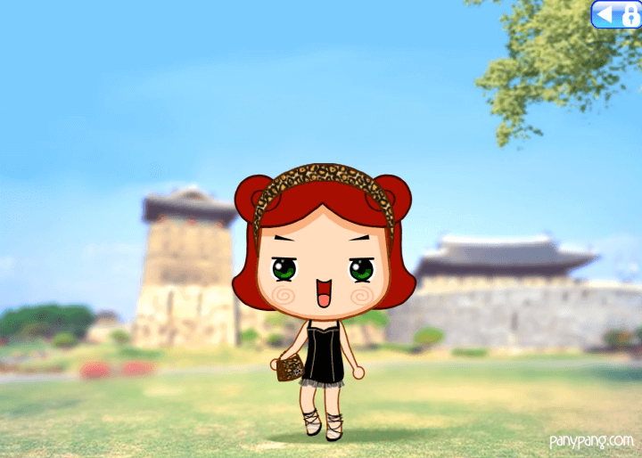 귀여운-코니콩-옷입히기-플래시게임-종료-화면