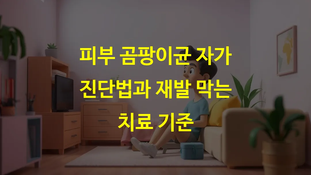 피부 곰팡이균 자가 진단법과 재발 막는 치료 기준