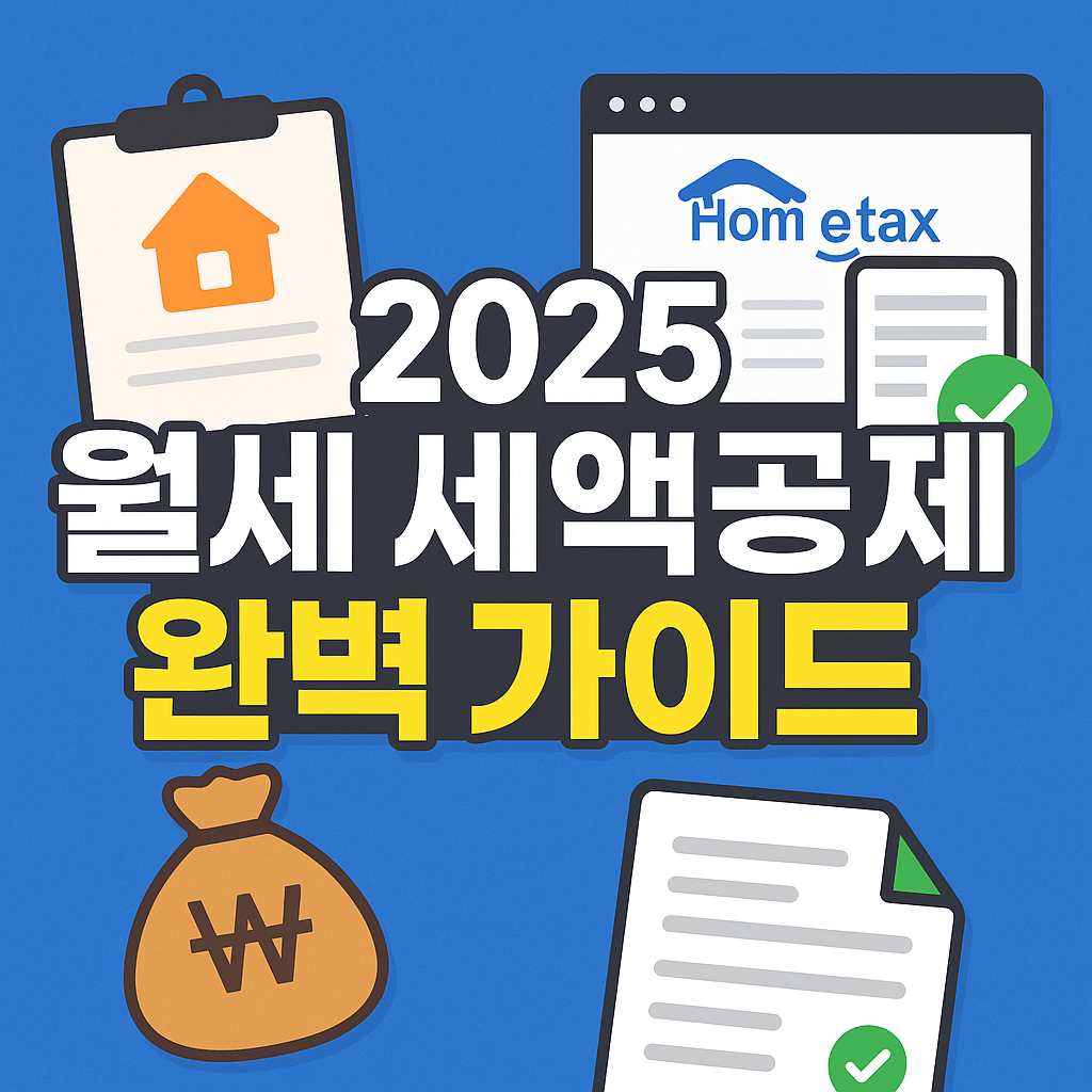 2025 월세 세액공제 완벽 가이드