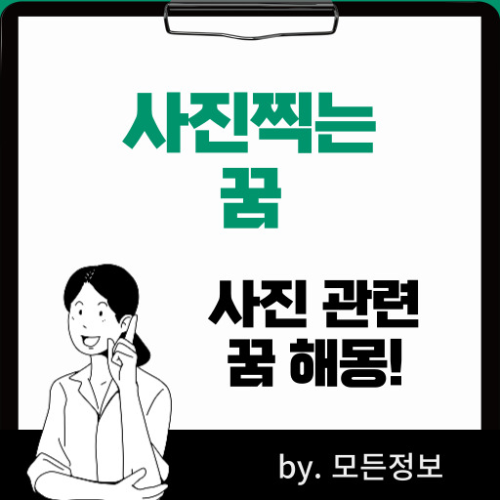 사진찍는 꿈 찍어주는 꿈 카메라 구입하는 꿈