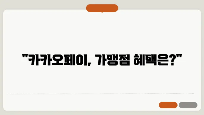 카카오 페이 가맹점 신윜