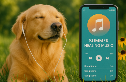 강아지 여름 힐링 관련 사진