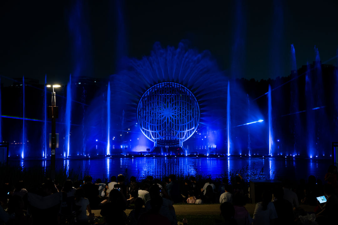 동탄호수공원 루나쇼 모습