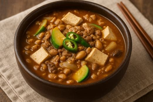 청국장 찌개 – 집에서 띄운 메주로 만든 고단백 발효 요리