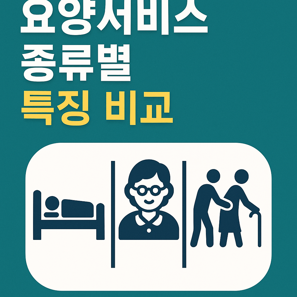요양서비스 종류별 특징 비교 어르신에게 맞는 서비스 찾기