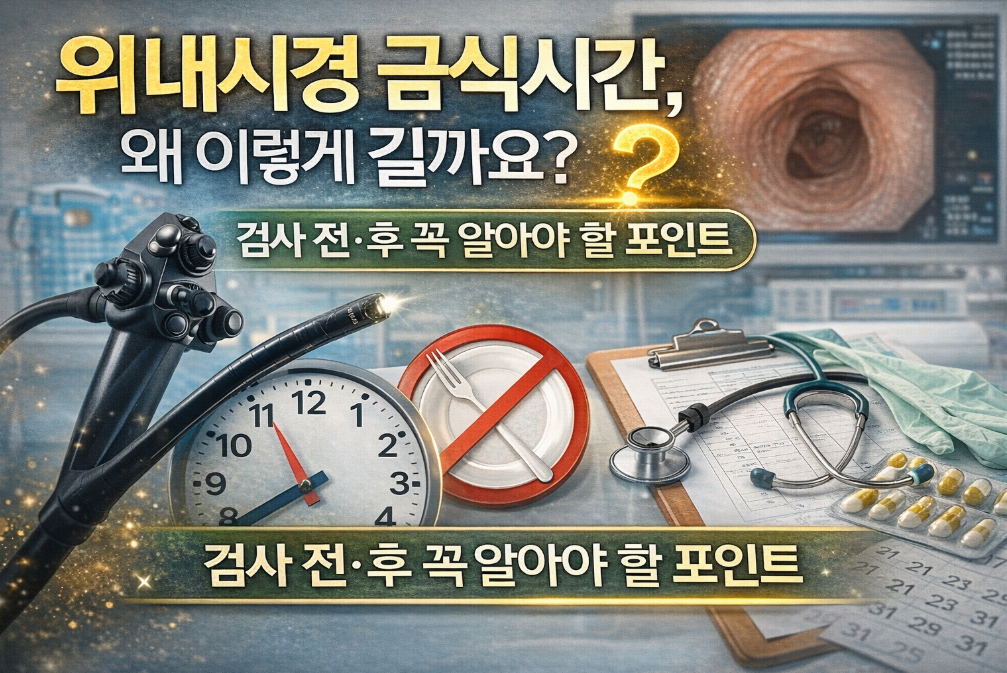 위내시경 금식시간, 이유와 주의사항 완벽 정리
