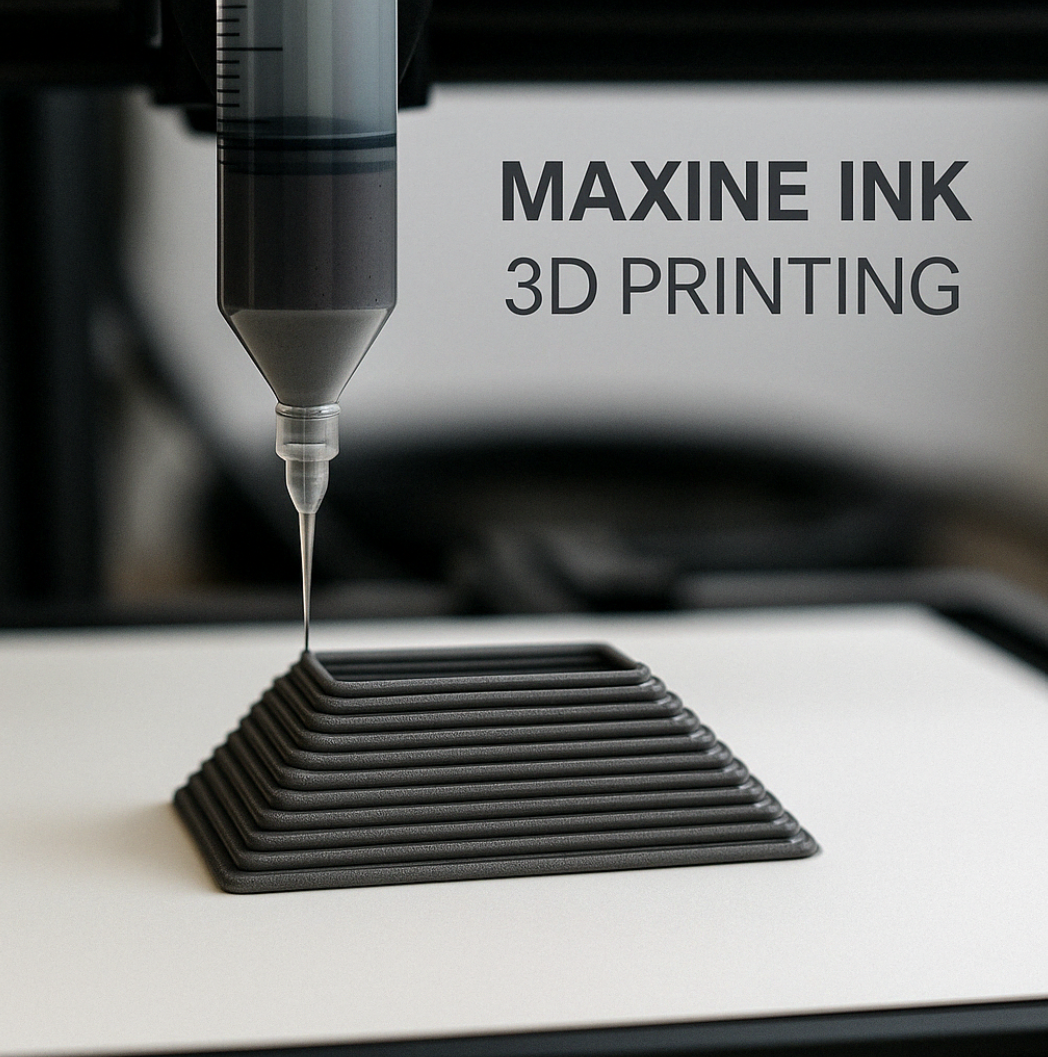 맥신 잉크 기반 3D 프린팅 장면