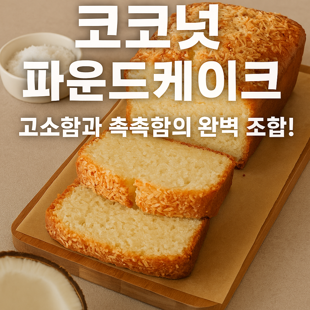 코코넛 파운드케이크 레시피
