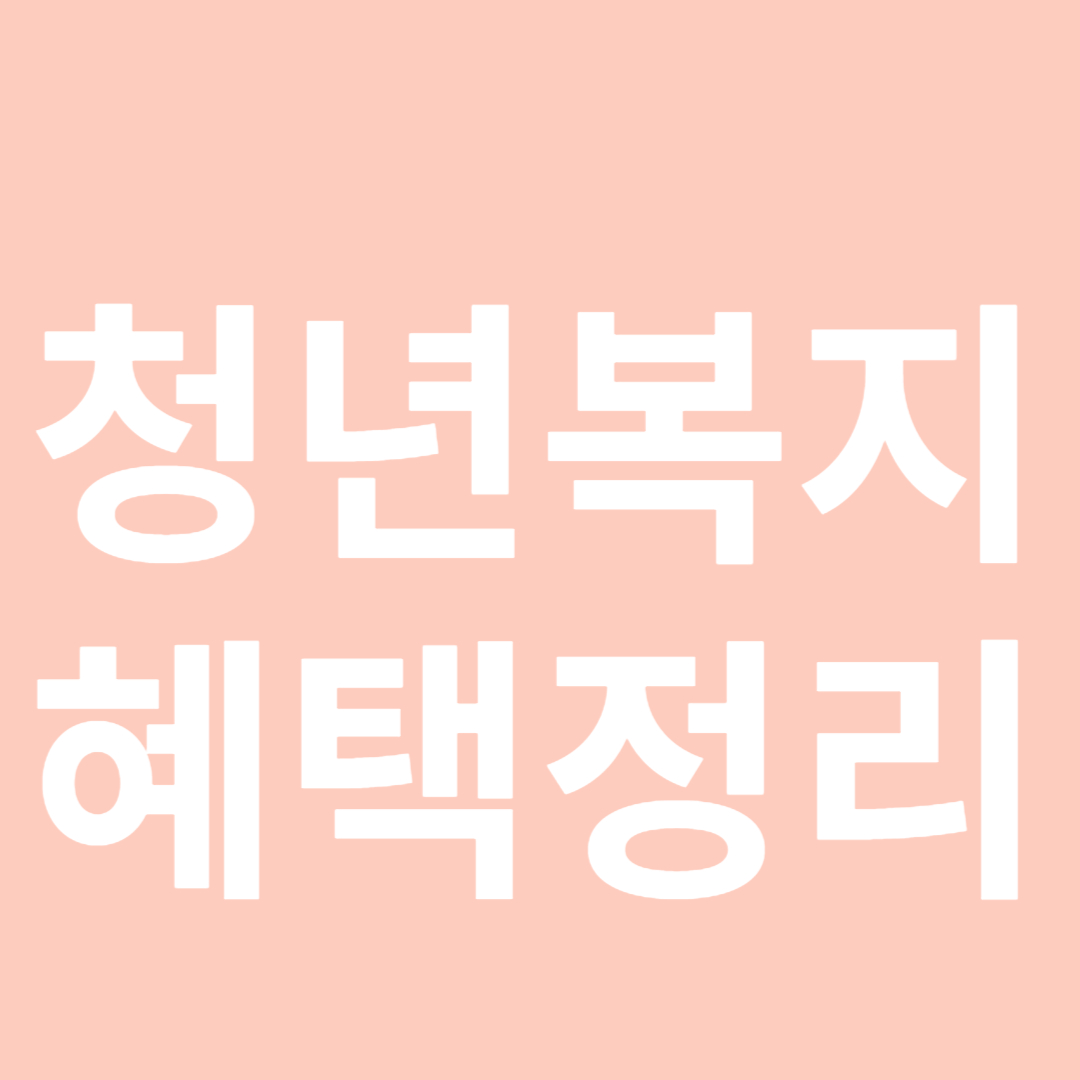 청년복지혜택정리