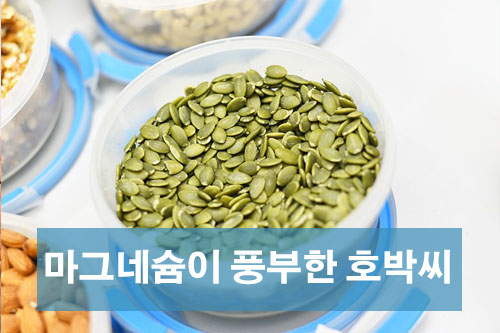 마그네슘이 풍부한 호박씨