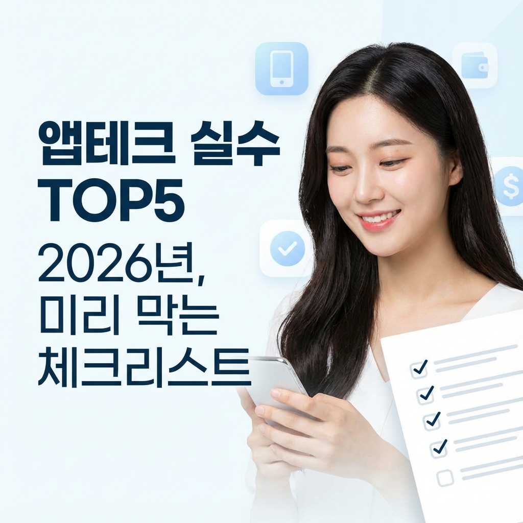앱테크 실수 TOP5 2026년 | 미리 막는 체크리스트