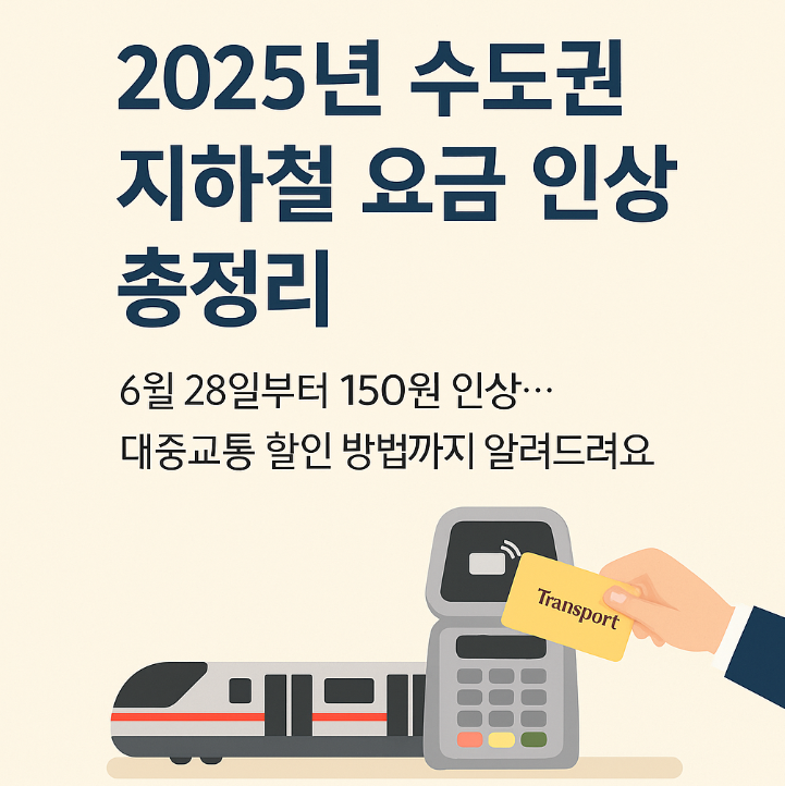 수도권 지하철 요금 인상