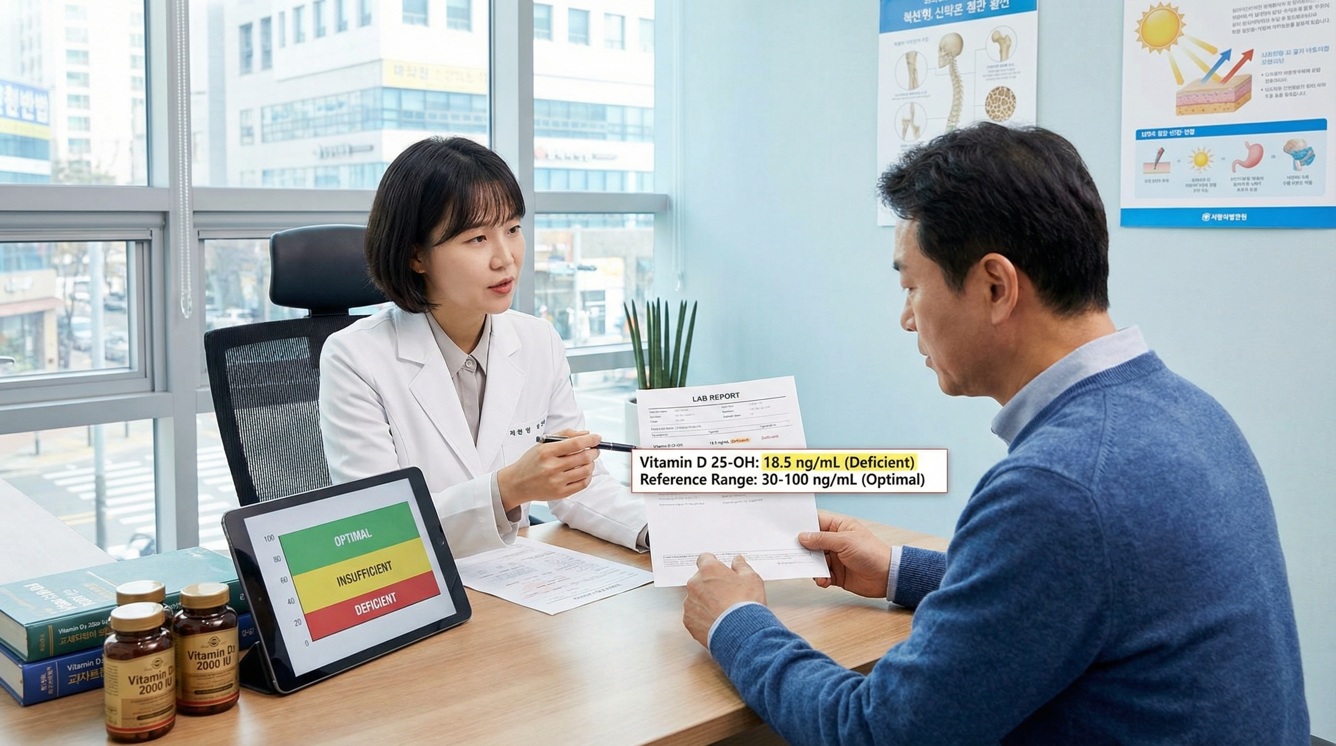 비타민D 25-OH 수치 해석 방법 완벽 가이드