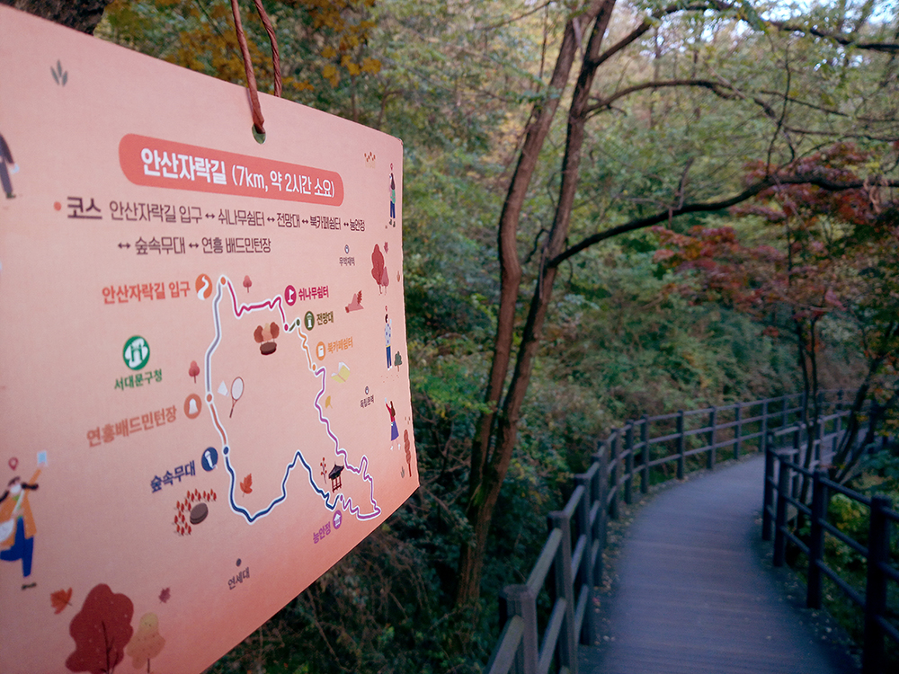 서대문구 안산자락길 나혼자걷기 챌린지