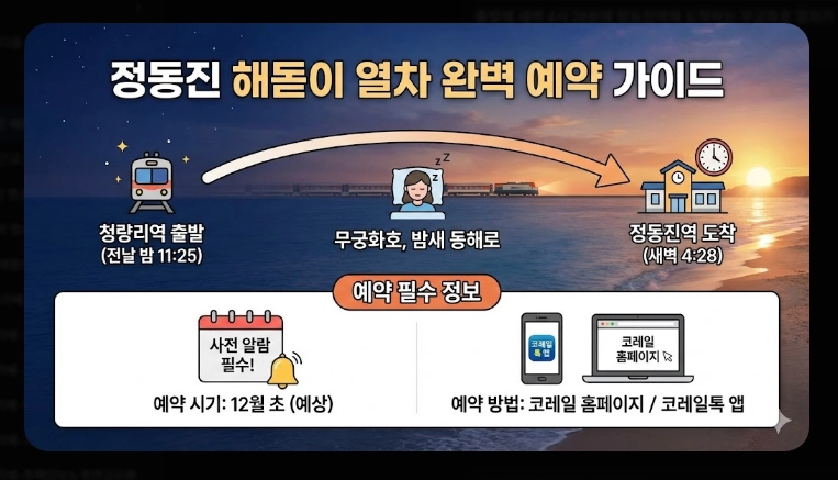 정동진 해돋이 2026 병오년 시간부터 예약까지 완벽 가이드