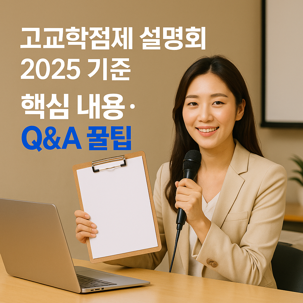 고교학점제 설명회 2025 기준 핵심 내용·Q&A 꿀팁