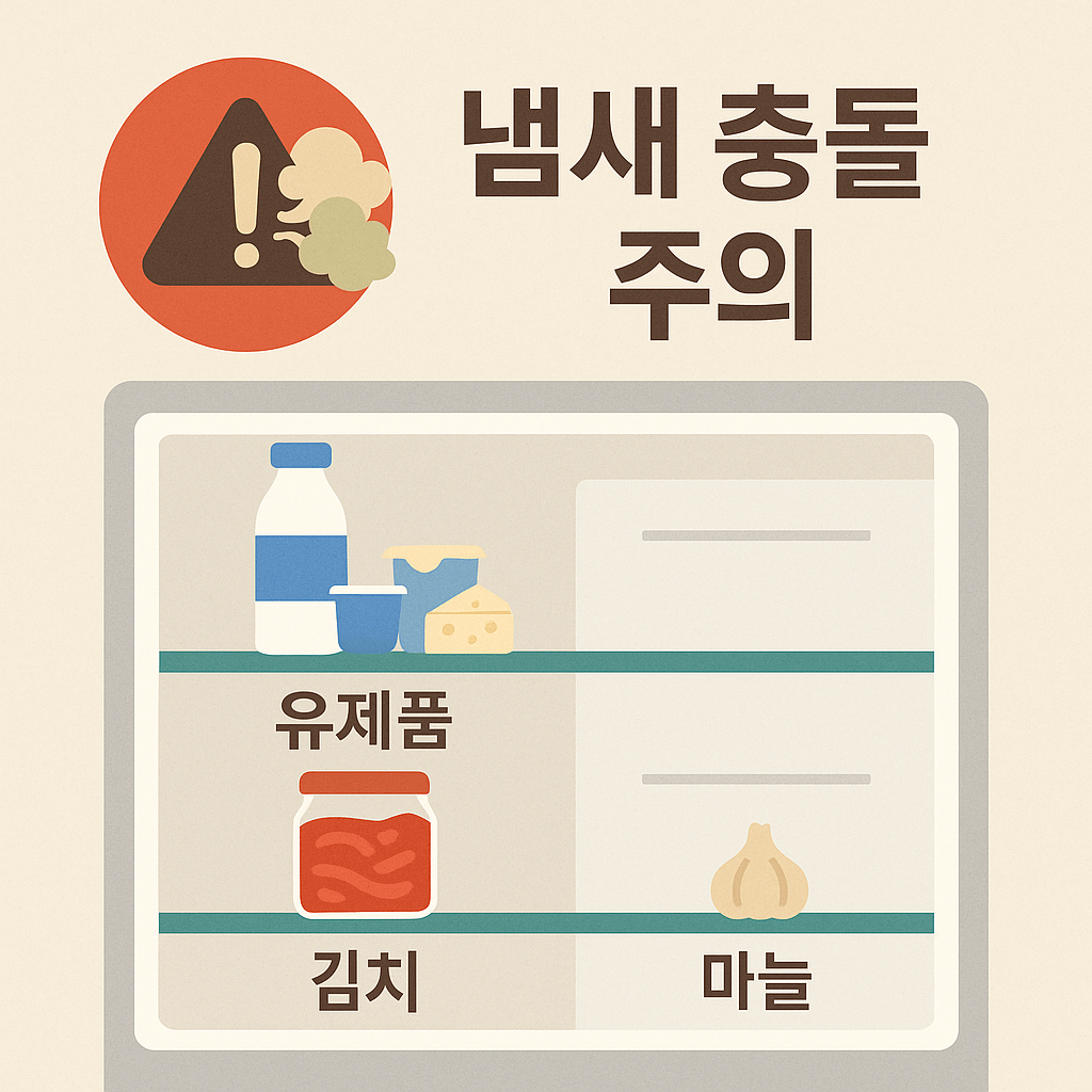 냉장고 안에서는 &lsquo;냄새 충돌&rsquo;이 일어난다