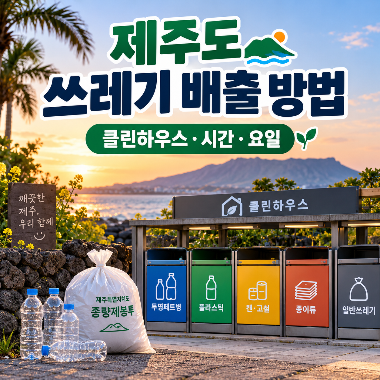 제주도 쓰레기 배출 방법