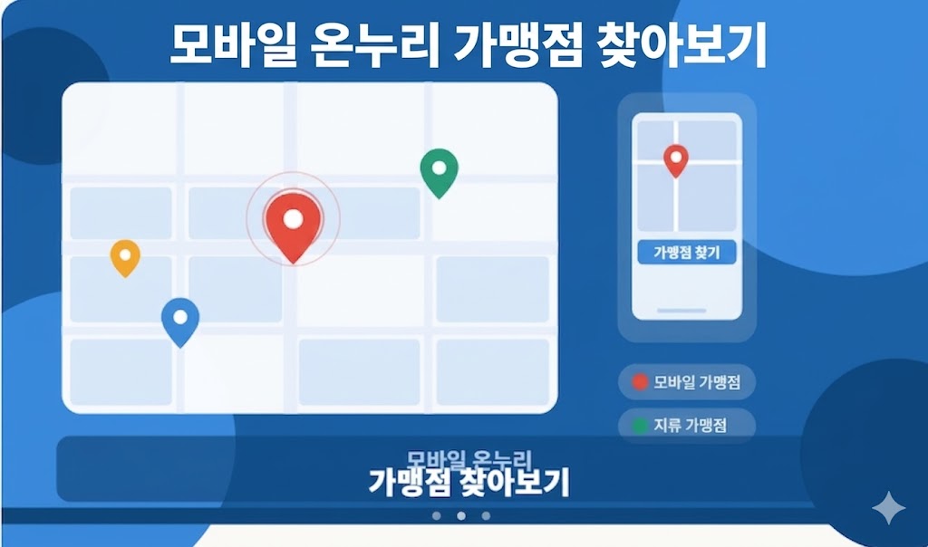 모바일 온누리 가맹점 찾아보기