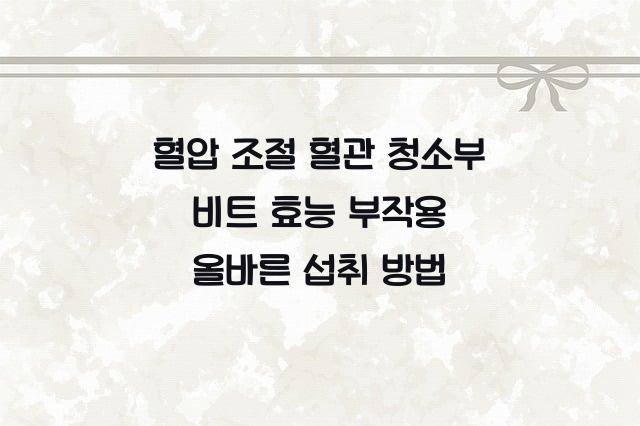 비트 효능