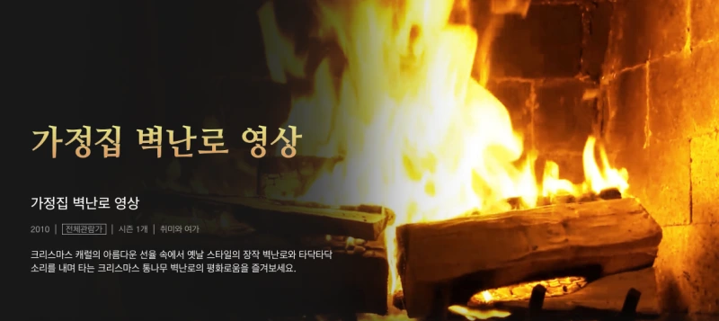 가정집 벽난로 영상 - 보너스 영상