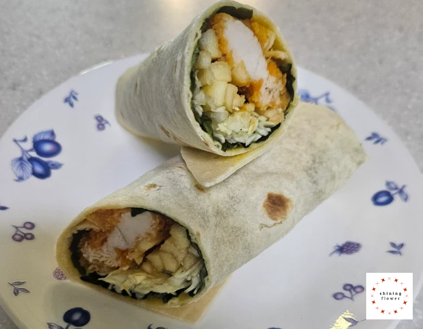 초간단 치킨랩 완성