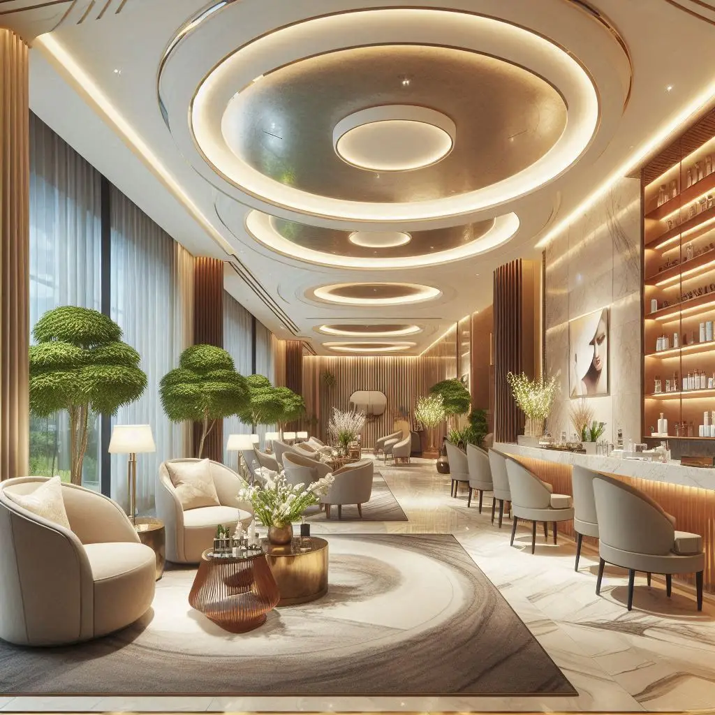 피부,체형관리 샵 배경