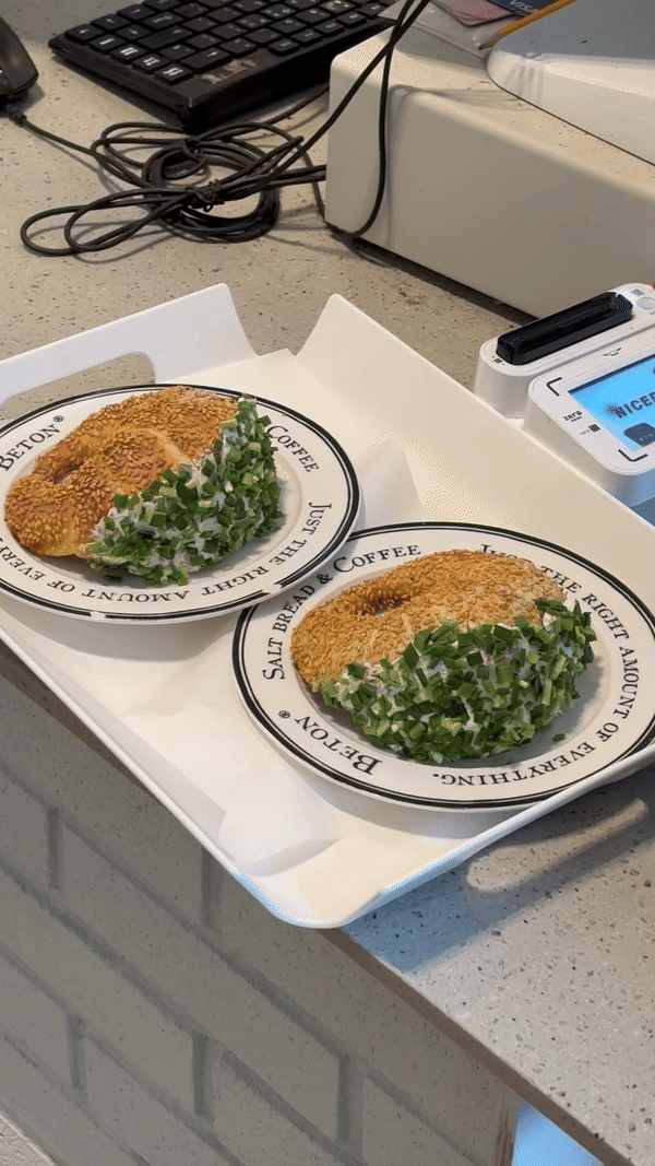 차이브 크림치즈 결제