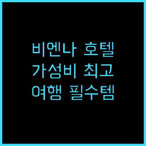 그라벤 호텔 비엔나 방문객 추천! 중..