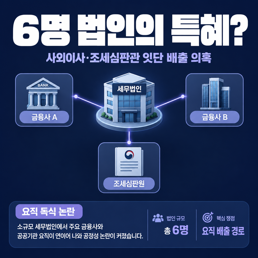 6명 법인의 특혜?