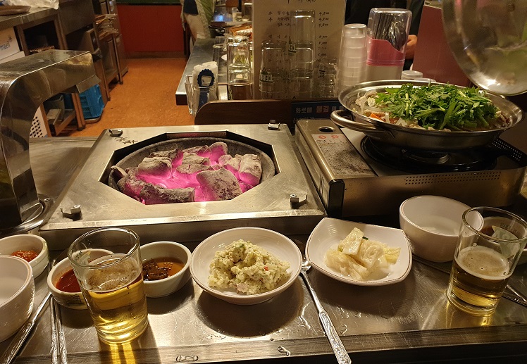 대창 나오기전 불멍하는 중