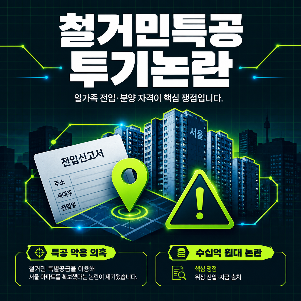 철거민특공 투기논란
