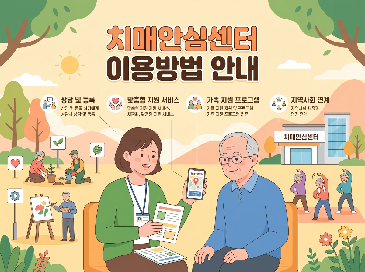 치매안심센터 이용방법 안내