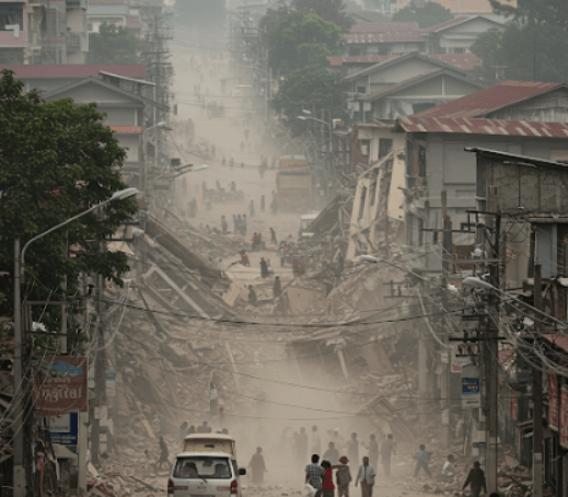 미얀마지진-참사현장