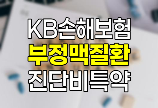 KB손해보험 부정맥질환(I49) 진단비 특약의 핵심