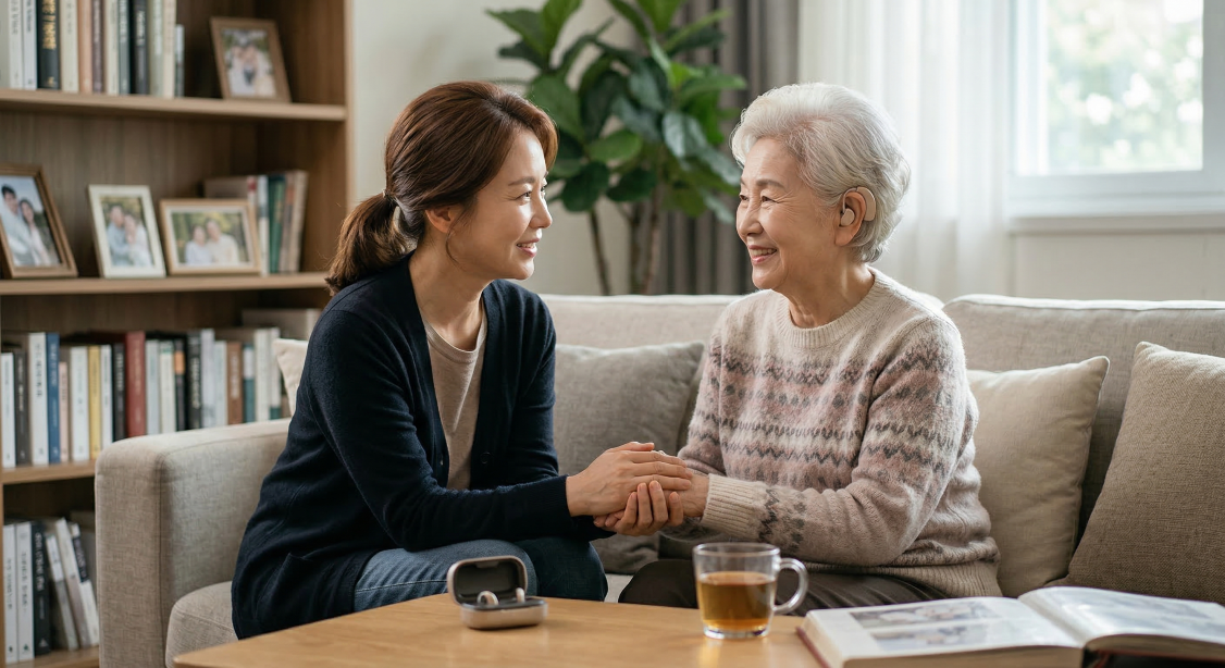 [엄마의 기억력] 소리 단절, 뇌 위축, 보청기 기적, 그리고 치매 예방