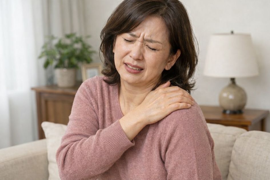 밤에 심해지는 오십견 어깨 통증