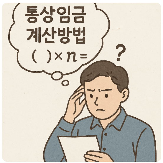 통상임금 계산방법 고민 그림