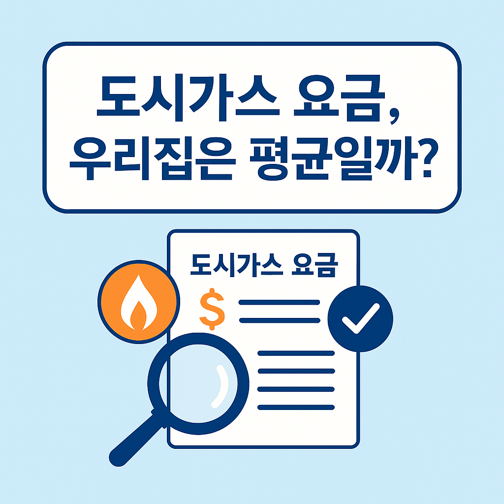 도시가스 요금 확인하는 이미지