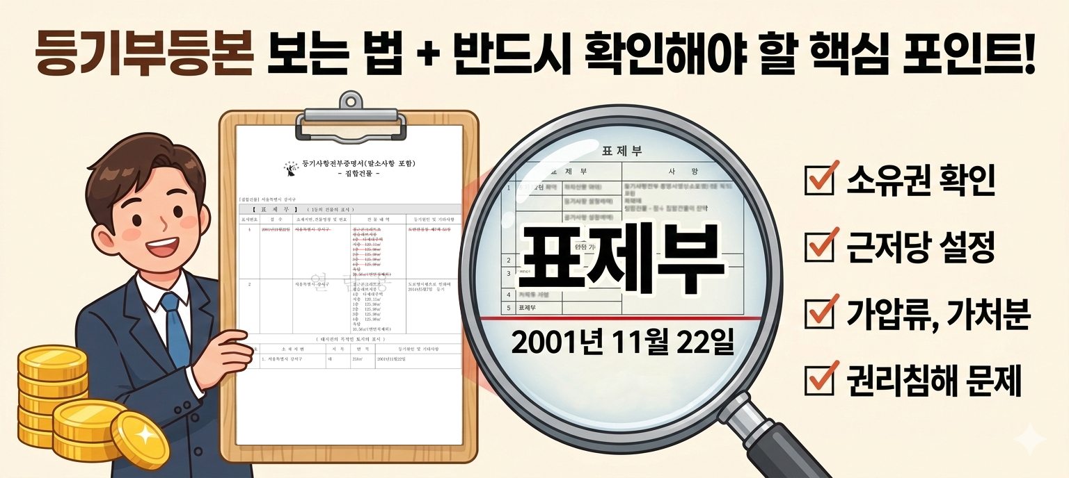 등기부등본 보는 법