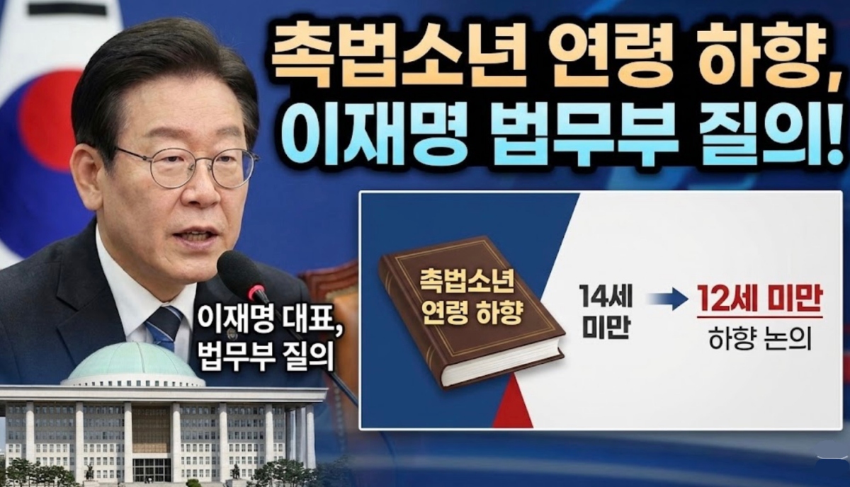 이재명-법무부-질의-촉법소년-연령-하향