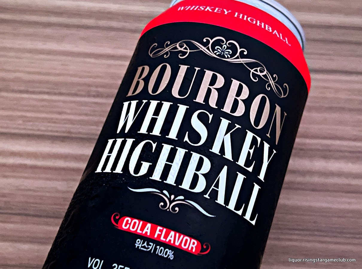 버번 위스키 하이볼 Bourbon Whiskey Highball 캔 표지 디자인