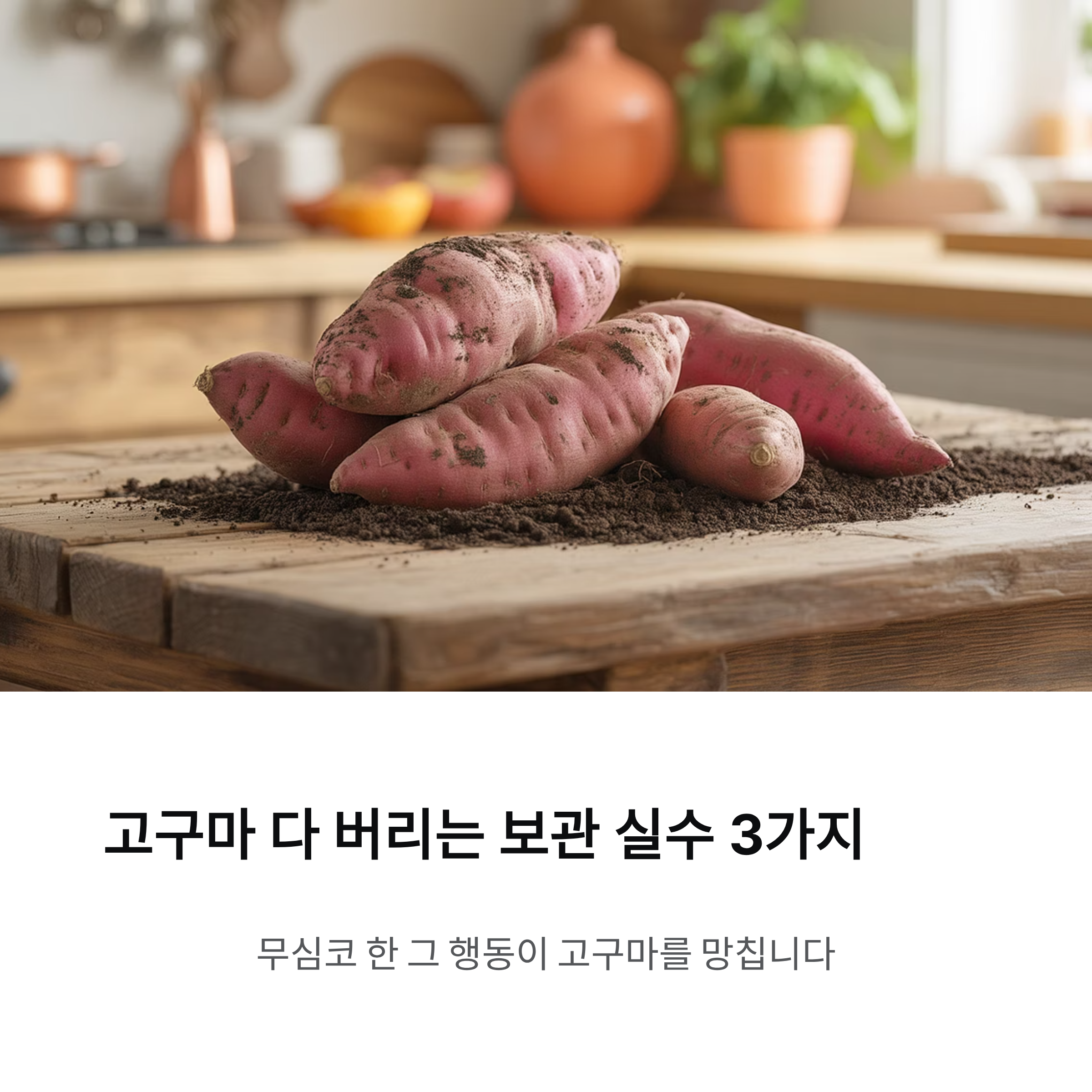 고구마 다 버리는 보관 실수 3가지! 이렇게 하면 절대 안 썩어요